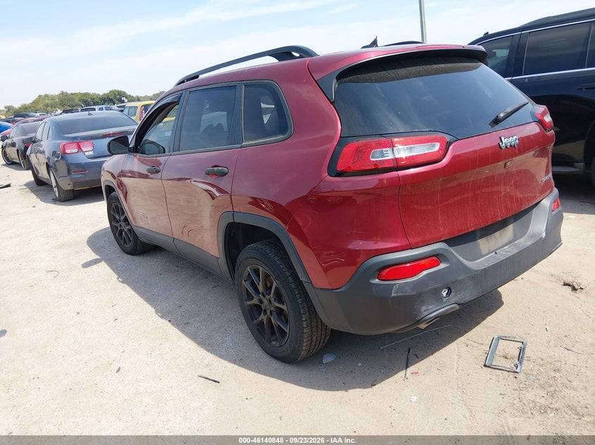 Vin: 1c4pjlabxgw222436, lot: 46640582, jeep cherokee sport 20163