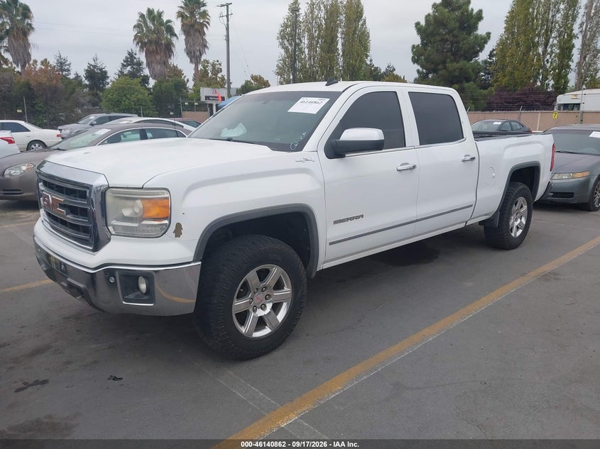 2014 GMC Sierra 1500 Slt, Удар спереди, IAAI, VIN 3GTU2VEC5EG348729 — фото 2