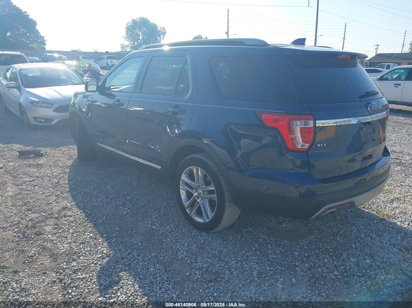 Vin: 1fm5k7d89hga68322, lot: 46640640, ford explorer xlt 20173