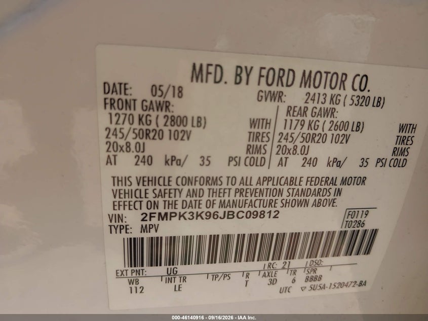 2018 FORD EDGE TITANIUM · Фото 9