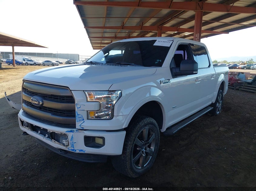 Vin: 1ftew1eg5fkd58465, lot: 46640655, ford f-150 xlt 20152