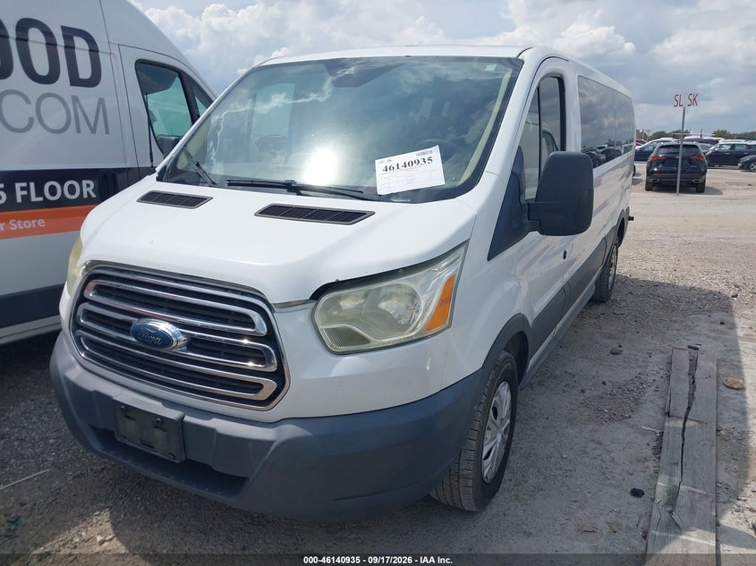 Vin: 1fbzx2zm6fka54201, lot: 46640669, ford transit-350 xlt 20152