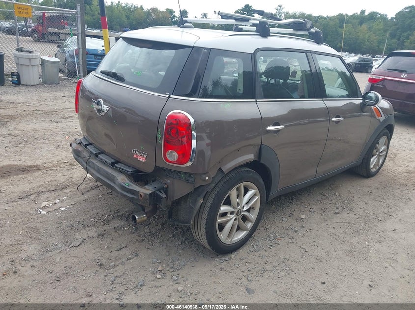 Vin: wmwzb3c52cwm06502, lot: 46640672, mini cooper countryman 20124
