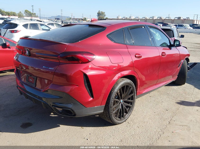 Vin: 5uxcy6c02p9r86799, lot: 46640673, bmw x6 xdrive40i 20234