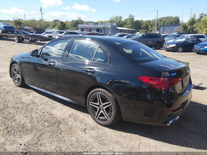 Vin: w1kaf4hb9sr256013, lot: 46640687, mercedes-benz c 300 20253