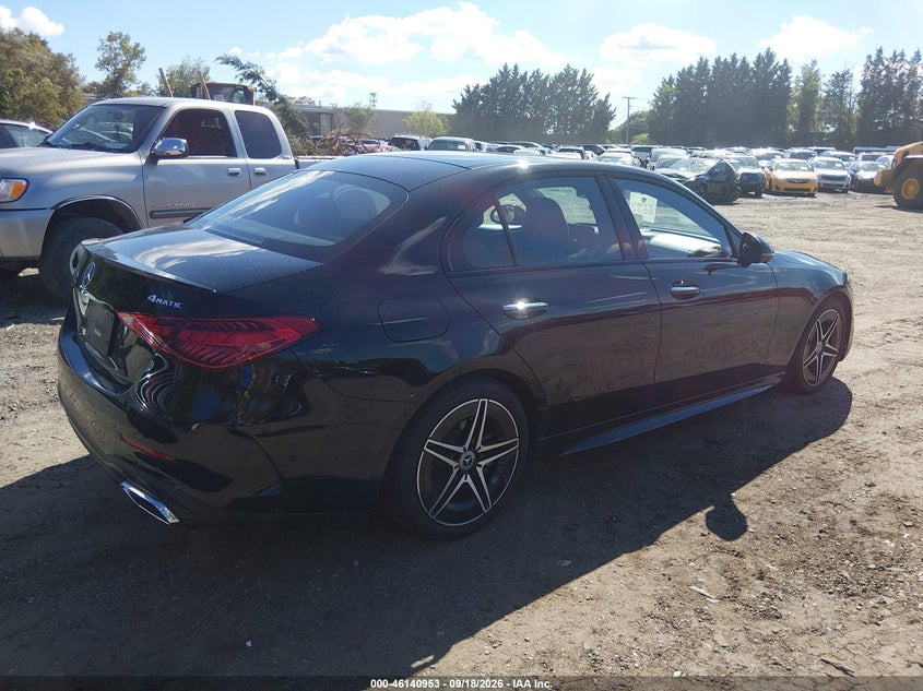 Vin: w1kaf4hb9sr256013, lot: 46640687, mercedes-benz c 300 20254