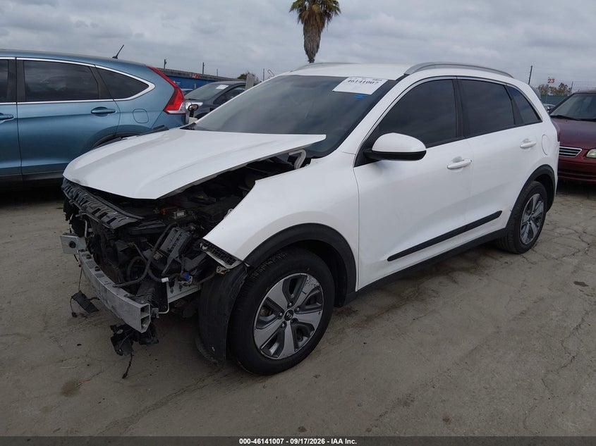 Vin: kndcb3lc6m5488779, lot: 46640741, kia niro lx 20212