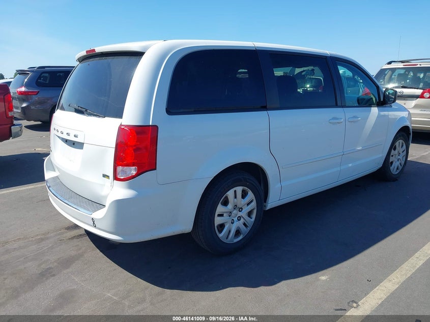 Vin: 2c4rdgbgxhr650227, lot: 46640743, dodge grand caravan se 20174