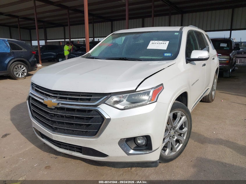 Vin: 1gnerkkw8jj254681, lot: 46640778, chevrolet traverse premier 20182