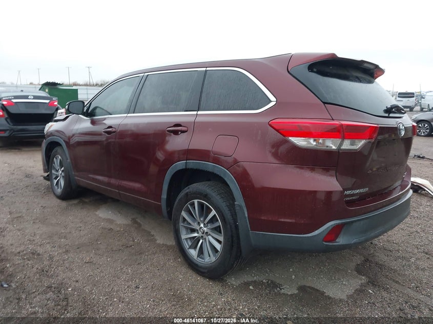 Vin: 5tdjzrfh4hs471119, lot: 46640801, toyota highlander xle 20173