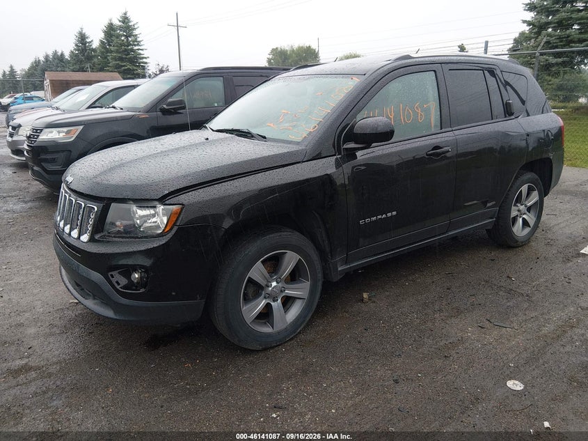 Vin: 1c4njceb1hd185274, lot: 46640821, jeep compass high altitude fwd 20172