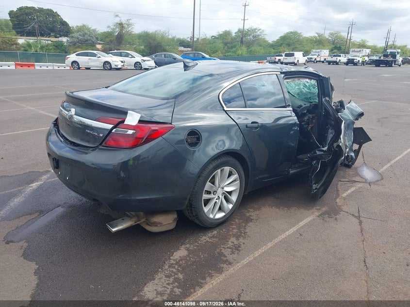 Vin: 2g4gk5ex1f9174892, lot: 46640832, buick regal turbo 20154