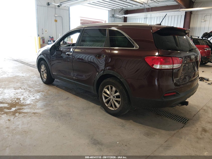 Vin: 5xypgda56hg278239, lot: 46640844, kia sorento 3.3l lx 20173