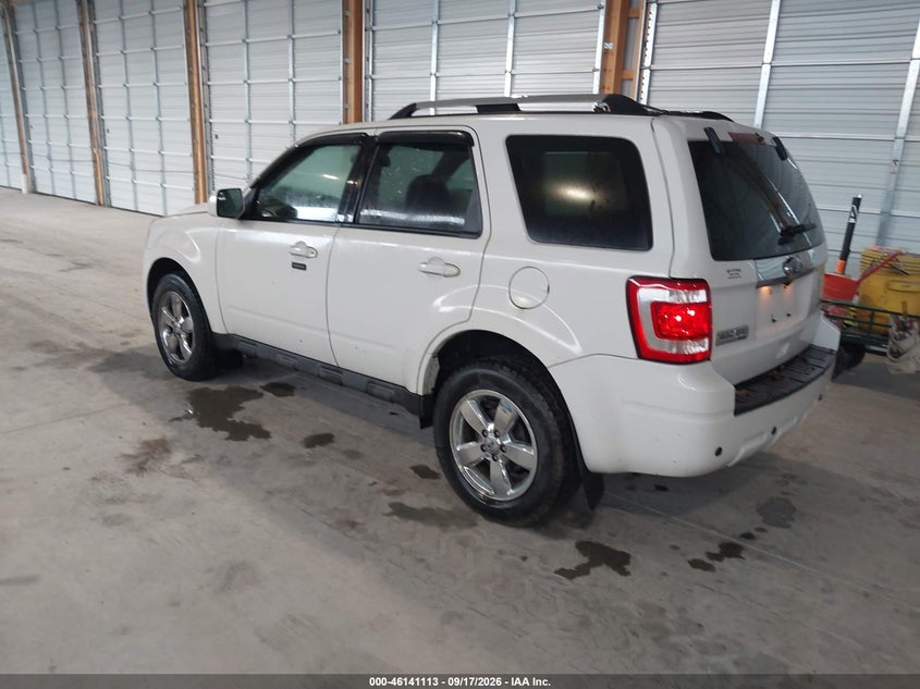 Vin: 1fmcu9eg0bkb96360, lot: 46640847, ford escape limited 20113
