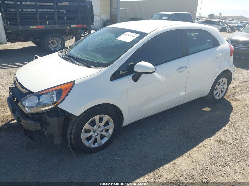 Vin: knadm5a38g6647147, lot: 46640874, kia rio lx 20162