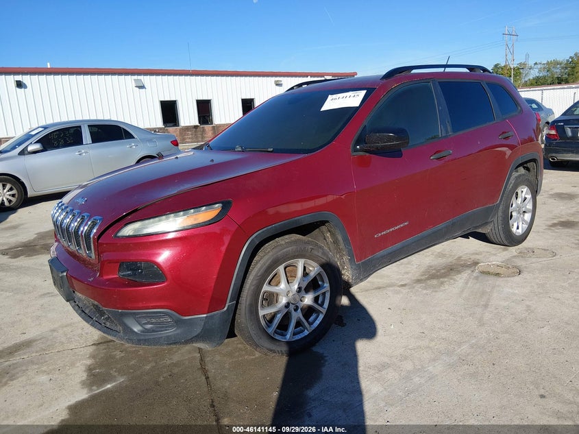 Vin: 1c4pjlab4hw649838, lot: 46640879, jeep cherokee sport fwd 20172