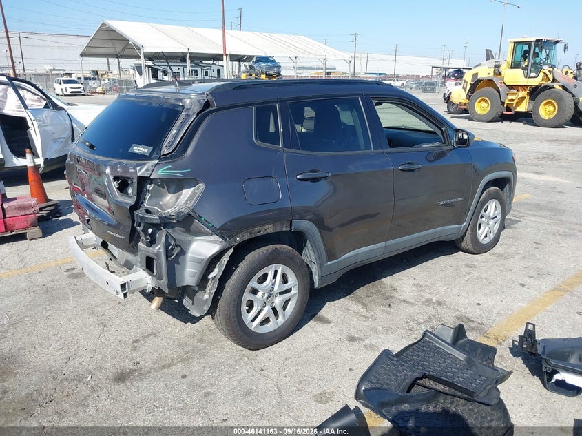 Vin: 3c4njcab2jt254883, lot: 46640897, jeep compass sport fwd 20184