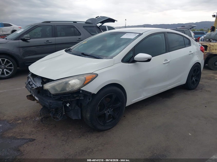 Vin: knafk4a60g5517338, lot: 46640952, kia forte lx 20162