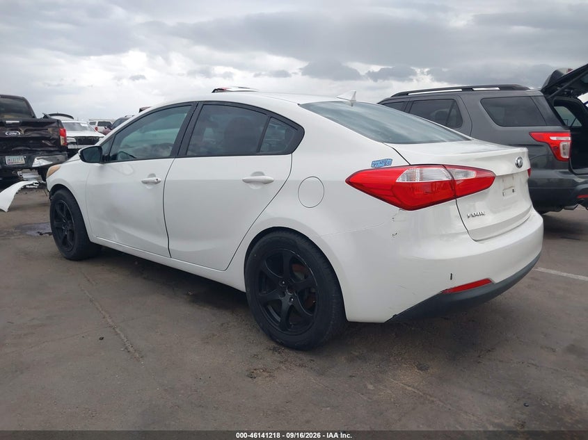 Vin: knafk4a60g5517338, lot: 46640952, kia forte lx 20163