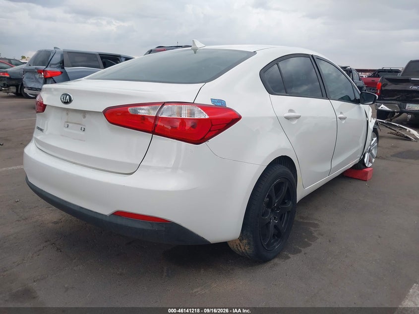 Vin: knafk4a60g5517338, lot: 46640952, kia forte lx 20164