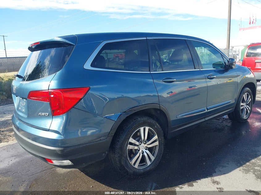 Vin: 5fnyf6h82gb071517, lot: 46640995, honda pilot ex-l 20164