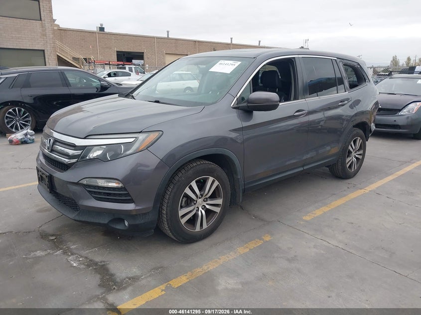 Vin: 5fnyf5h50gb040928, lot: 46641029, honda pilot ex-l 20162