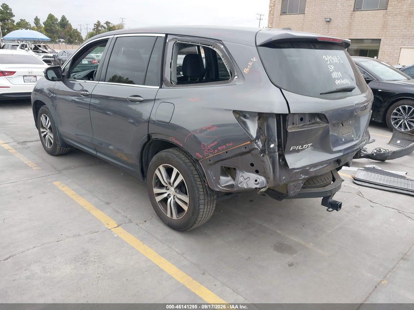 Vin: 5fnyf5h50gb040928, lot: 46641029, honda pilot ex-l 20163