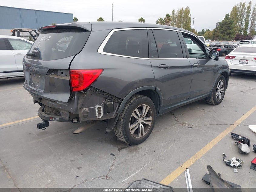 Vin: 5fnyf5h50gb040928, lot: 46641029, honda pilot ex-l 20164
