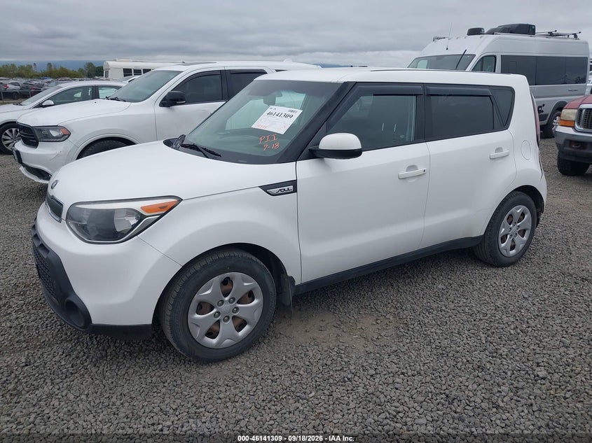 Vin: kndjn2a26f7133170, lot: 46641043, kia soul 20152