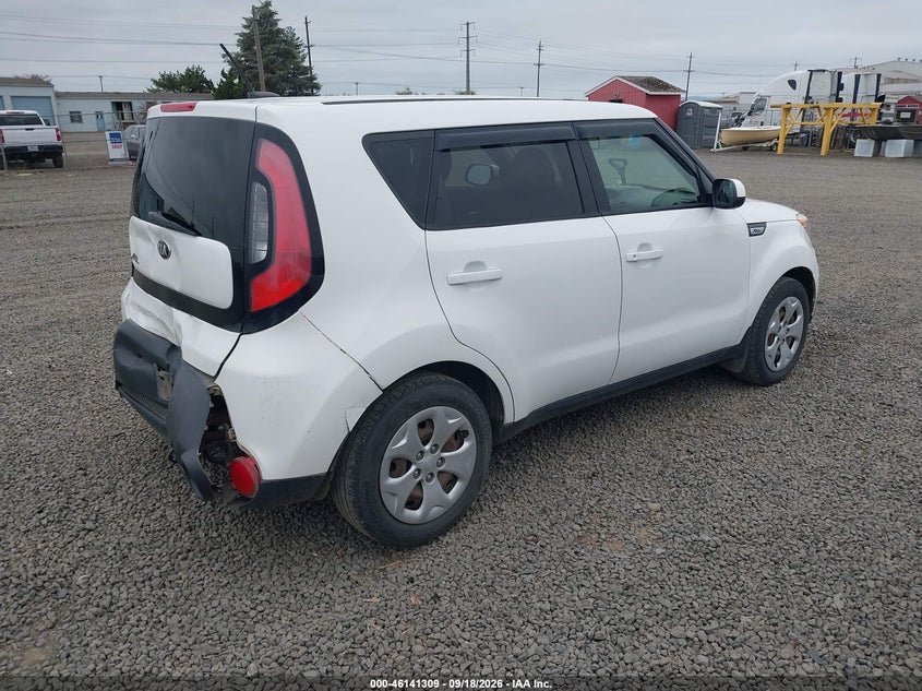 Vin: kndjn2a26f7133170, lot: 46641043, kia soul 20154