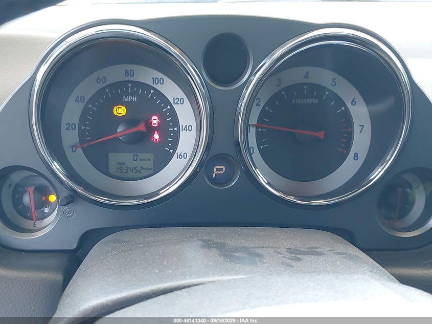 MITSUBISHI ECLIPSE SPYDER 2009 VIN 4A3AL25F49E010807