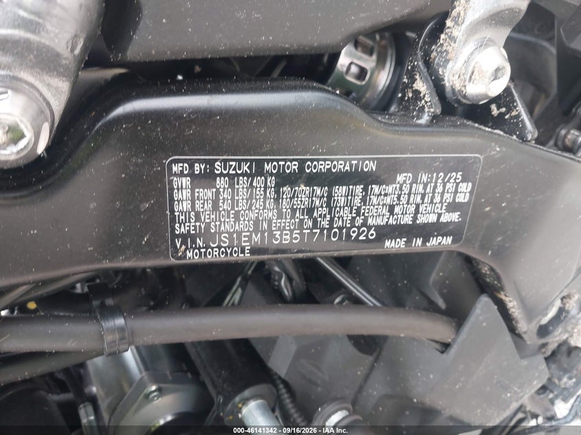 SUZUKI GSX800 2026