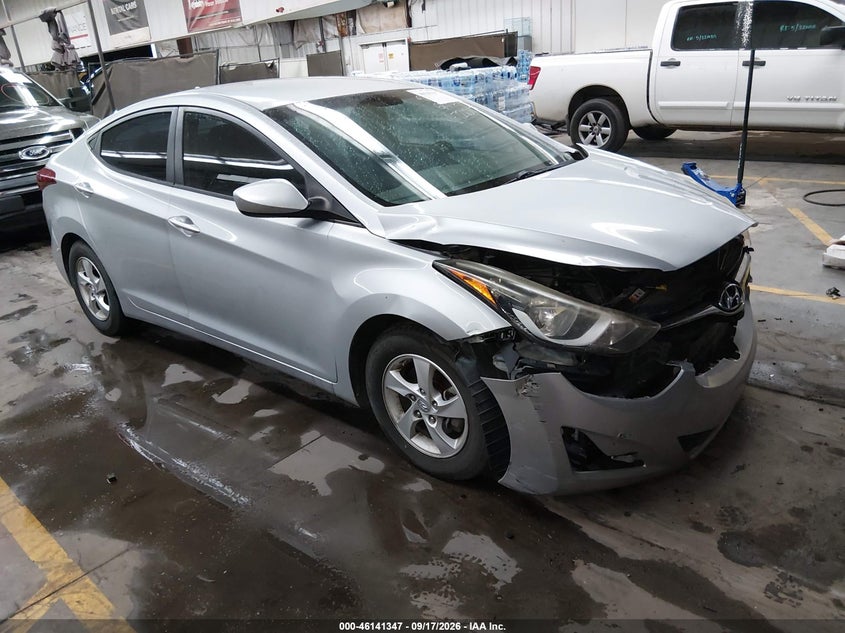 Vin: 5npdh4ae0eh517210, lot: 46641081, hyundai elantra se 2014 img_1