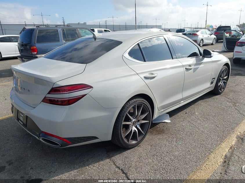 Vin: kmtg14sc7tu174432, lot: 46641088, genesis g70 2.5t rwd 20264