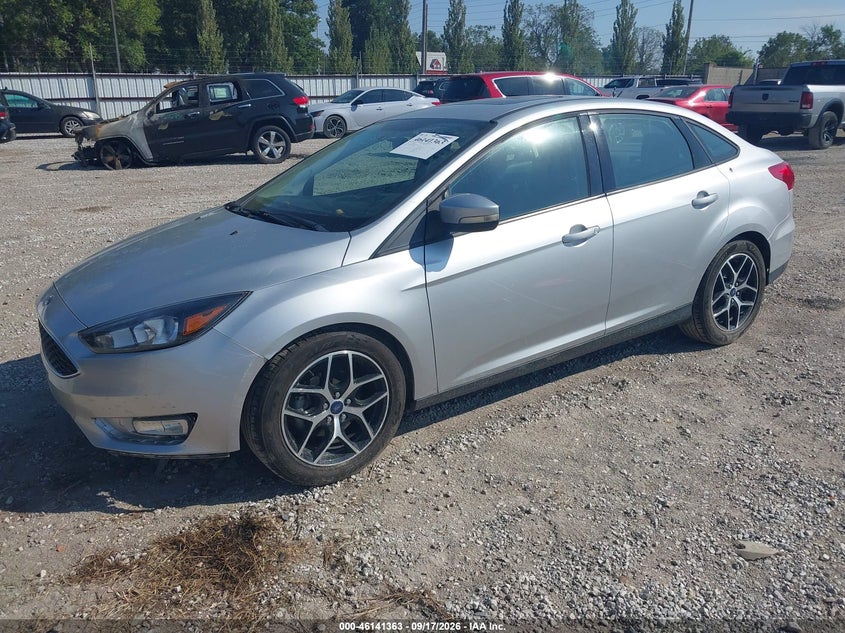Vin: 1fadp3h26jl299326, lot: 46641097, ford focus sel 20182