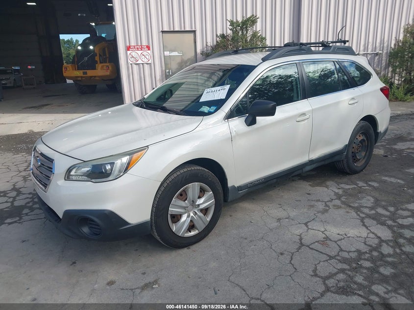 Vin: 4s4bsaac8f3217560, lot: 46641184, subaru outback 2.5i 20152