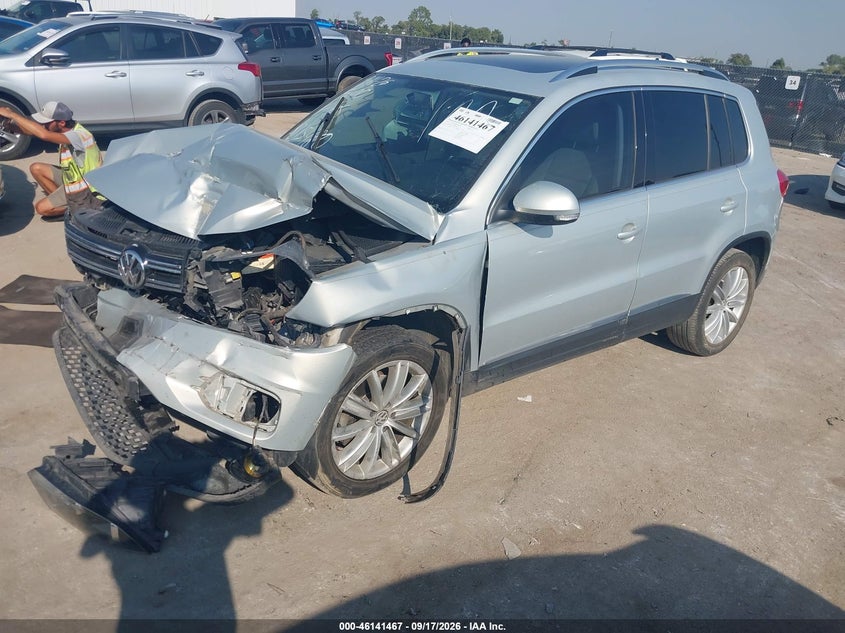 Vin: wvgav3ax2dw563438, lot: 46641201, volkswagen tiguan se 20132