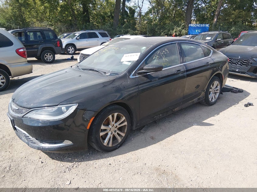 Vin: 1c3cccab9fn527458, lot: 46641212, chrysler 200 limited 20152