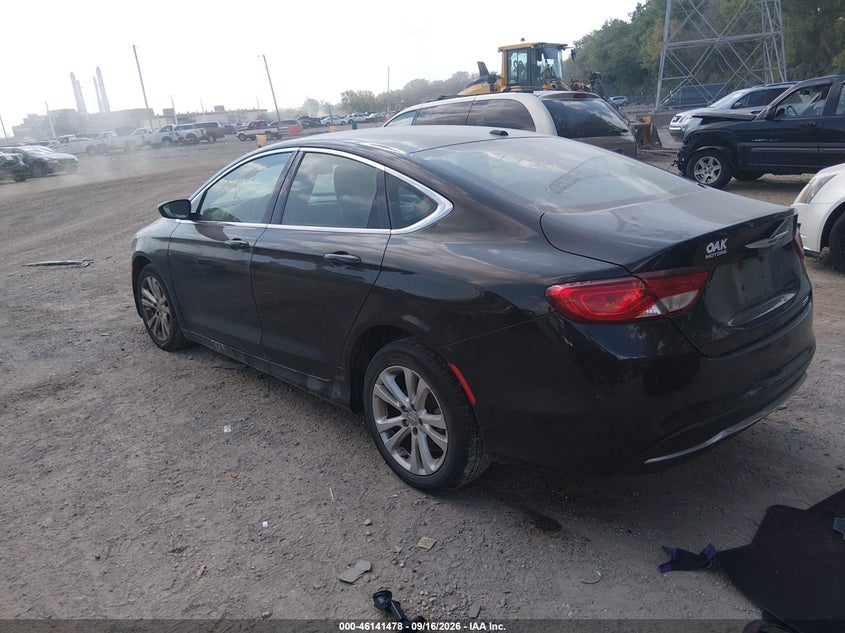 Vin: 1c3cccab9fn527458, lot: 46641212, chrysler 200 limited 20153