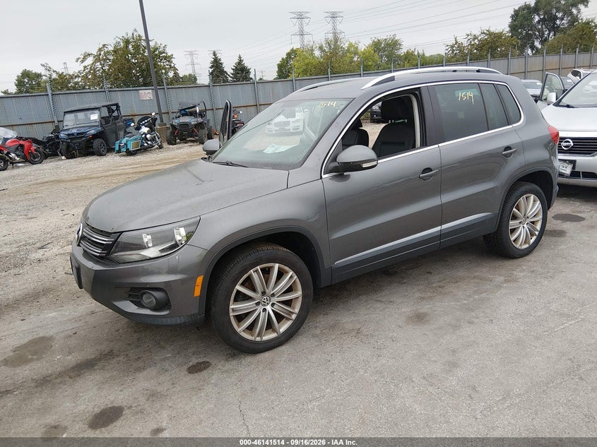Vin: wvgbv3ax3ew573319, lot: 46641248, volkswagen tiguan sel 20142