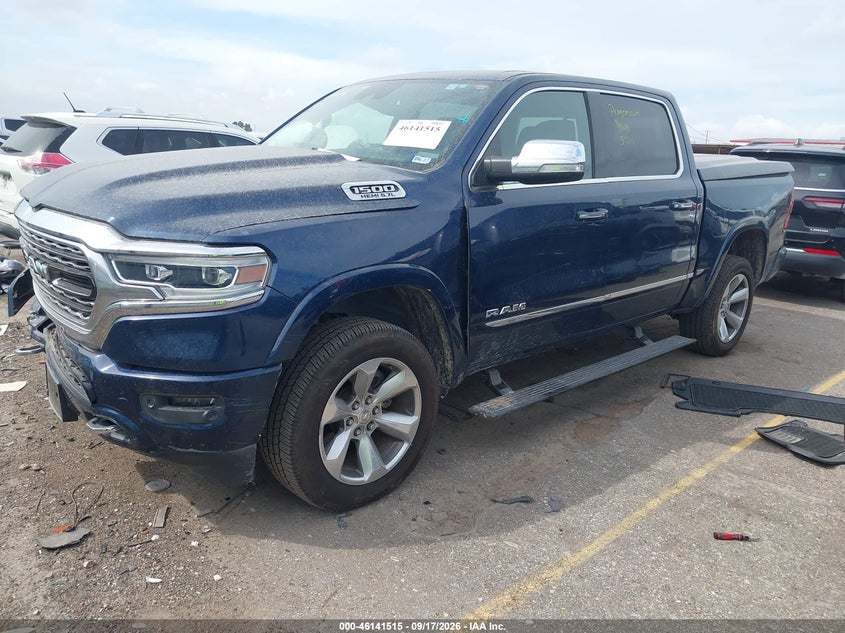 Vin: 1c6srfht3kn808923, lot: 46641249, ram 1500 limited  4x4 5'7 box 20192