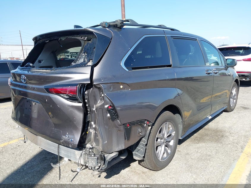 Vin: 5tdyrkec7ns131485, lot: 46641263, toyota sienna xle 20224