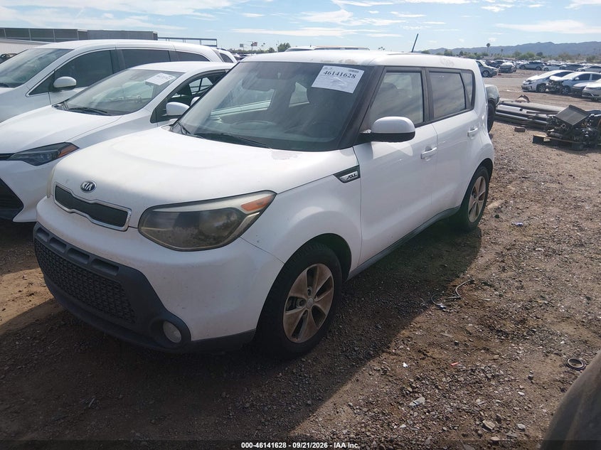 Vin: kndjn2a24f7153126, lot: 46641362, kia soul 20152