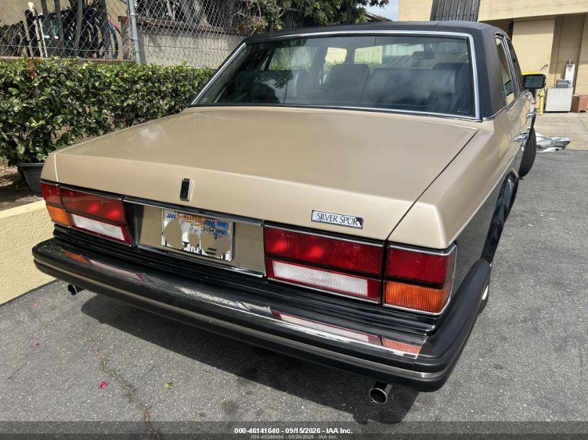 ROLLS-ROYCE SILVER SPUR 1985 VIN SCAZN42A1FCX12165