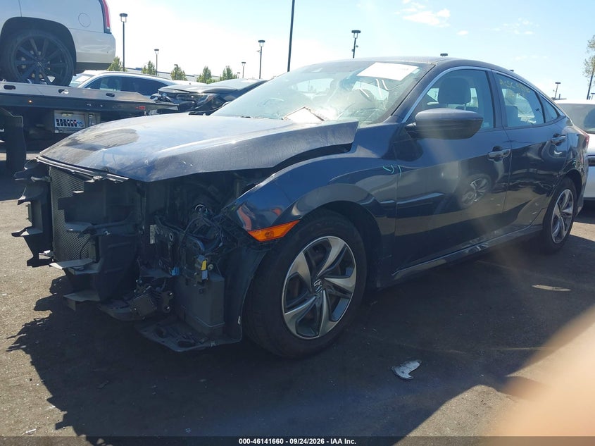 Vin: 2hgfc2f65kh561688, lot: 46641394, honda civic lx 20192