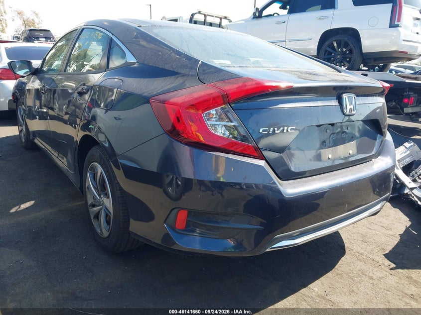 Vin: 2hgfc2f65kh561688, lot: 46641394, honda civic lx 20193