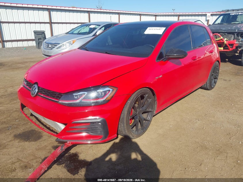 Vin: 3vw447au3jm252143, lot: 46641421, volkswagen golf gti 2.0t autobahn/2.0t s/2.0t se 20182
