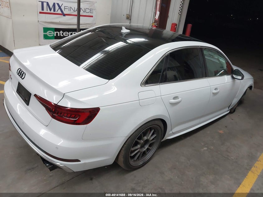 Vin: waub4af4xka029576, lot: 46641422, audi s4 3.0t premium 20194