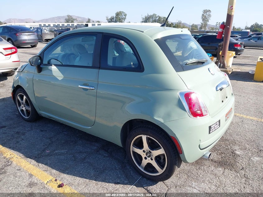 Vin: 3c3cffar4dt530948, lot: 46641427, fiat 500 pop 20133