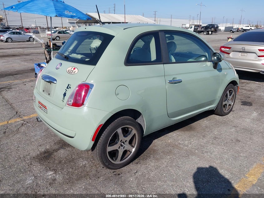 Vin: 3c3cffar4dt530948, lot: 46641427, fiat 500 pop 20134